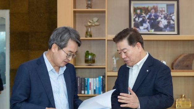 박승원 광명시장, 김동연 경기도지사에 ‘목감교 확장·광명스피돔 인근 개발’ 현안 협조 요청