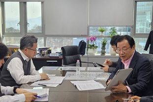 이현재 하남시장, 교산·위례신사선 현안 국토부 주택본부장 면담 간의