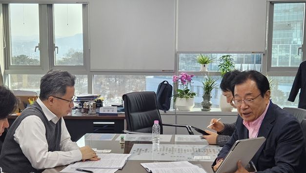 이현재 하남시장, 교산·위례신사선 현안 국토부 주택본부장 면담 간의