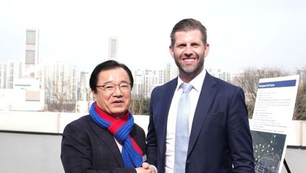 ‘트럼프 대통령 차남’ 에릭 트럼프, 하남 방문… 이현재 시장 현장 안내