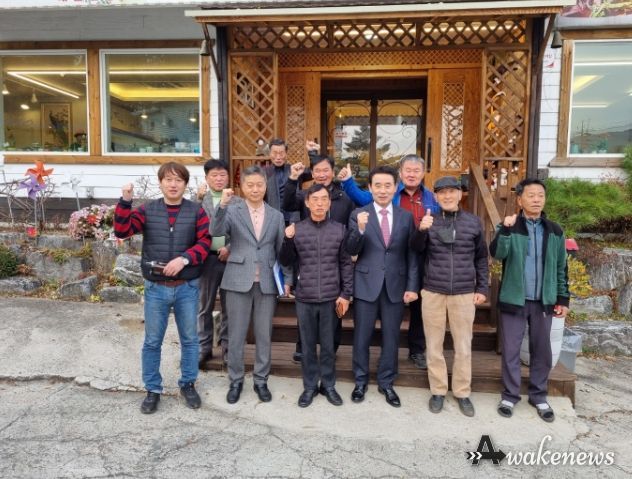 백영현 포천시장, 소흘읍 영삼 8개리 이장과 조찬 간담회