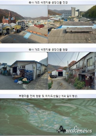 부평마을 건축물 현황 및 위치도