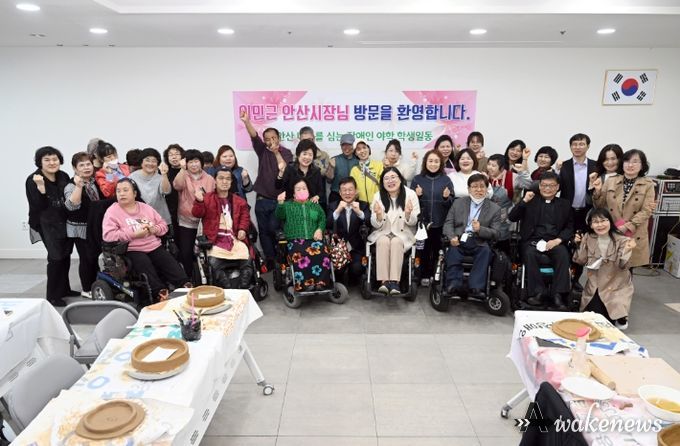 이민근 안산시장,‘안산나무 심는 장애인 야학’으로부터 감사패 전달받아