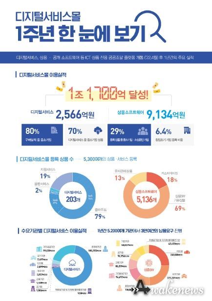 디지털서비스몰 개통 1주년 주요 성과