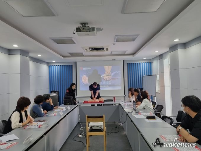 의정부시 송산1동지역사회보장협의체, 심폐소생술 교육 실시