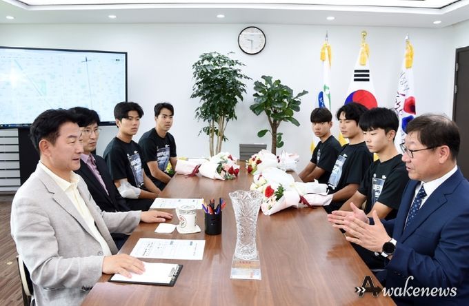 김동근 의정부시장, 전국대회에서 우수한 성적 거둔 의정부시청 사이클팀 격려