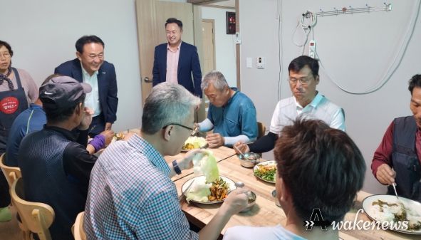 대신면 옥촌2리 방문사진
