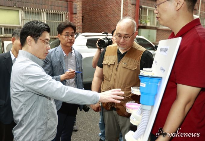 오병권 경기도 행정1부지사, 광명5동 침수 방지시설 설치 현장 방문