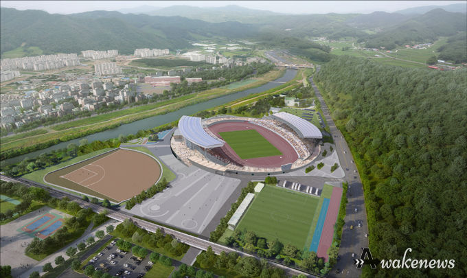 광주 종합운동장 조감도.