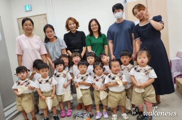 고양시 가좌동 ‘초록벌 어린이집’ 폐건전지 모아 환경보호 실천