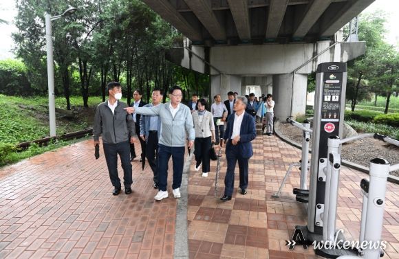 강수현 양주시장, 경원선 하부공간 활용방안 현장방문