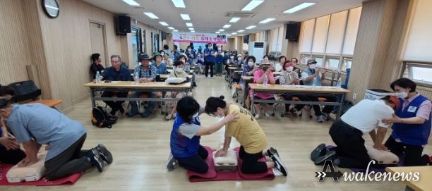 하남시자원봉사단체협의회, “내 가족, 내 이웃을 살리는 4분의 기적 심폐소생술” 교육 진행