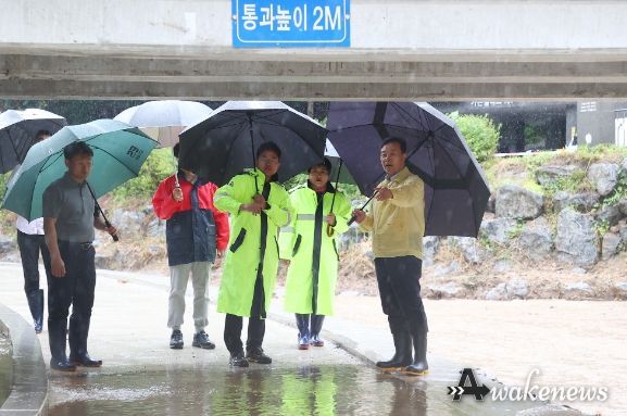 김성제 의왕시장, 태풍‘카눈’대비 취약지역 현장 점검