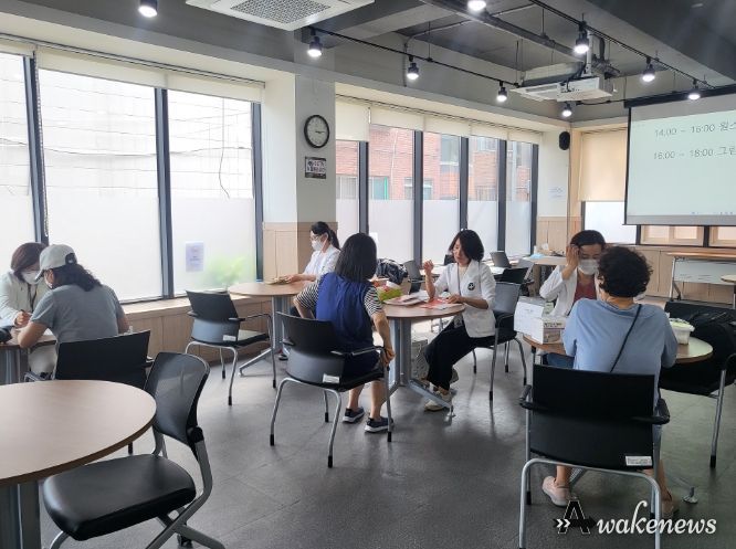산본1동 커뮤니티센터에서 열린 건강관리 상담