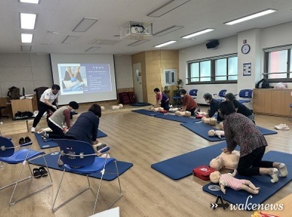 안산시수암보건지소,‘내 손안 4분의 기적’심폐소생술 교육 운영