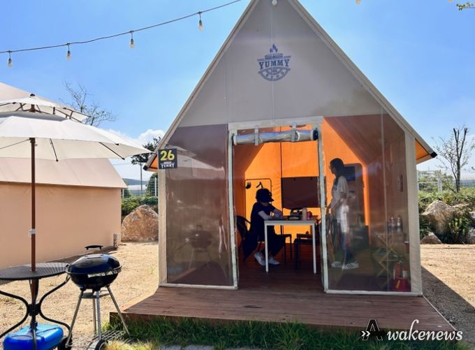 용인특례시가 지난 9일 대리(조손) 위탁 가정을 대상으로 가족 야외 글램핑 행사를 운영했다