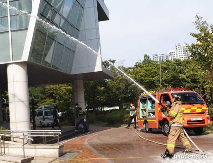 오산시보건소, 화재대응 합동소방훈련 실시