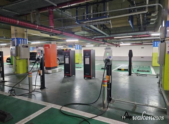 평촌지하주차장 화재질식소화포 설치모습