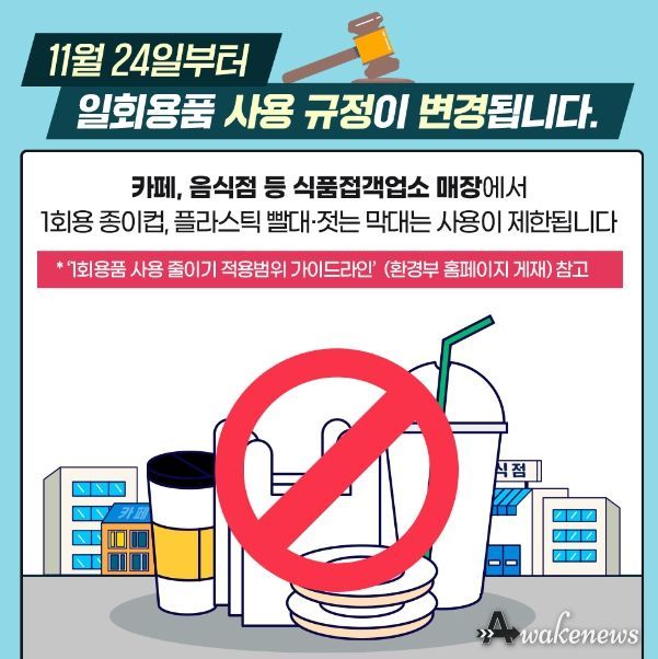 고양특례시 일산서구, 일회용품 추가 사용규제 참여형 계도기간 종료