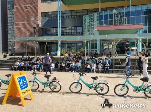 수원시 장안구 정자2동 생활안전추진단, ‘2023, 안전마을사업’ 찾아가는 자전거 안전교육 실시