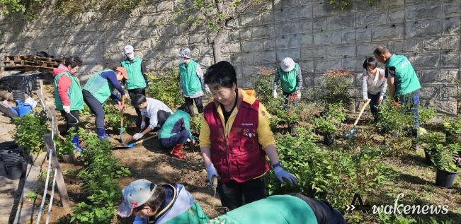 시흥시 신현동 새마을회, 유휴부지에 수국정원 조성