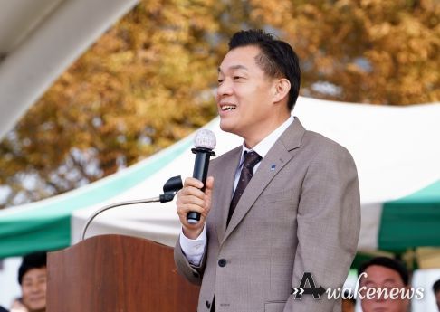이재준 수원특례시장이 발언을 하고 있다.