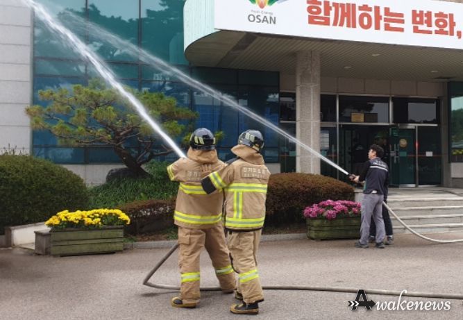 화재 대응 역량 강화 합동 소방훈련