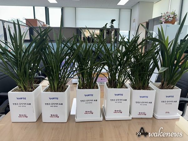 강남구 기획경제국 청렴화분