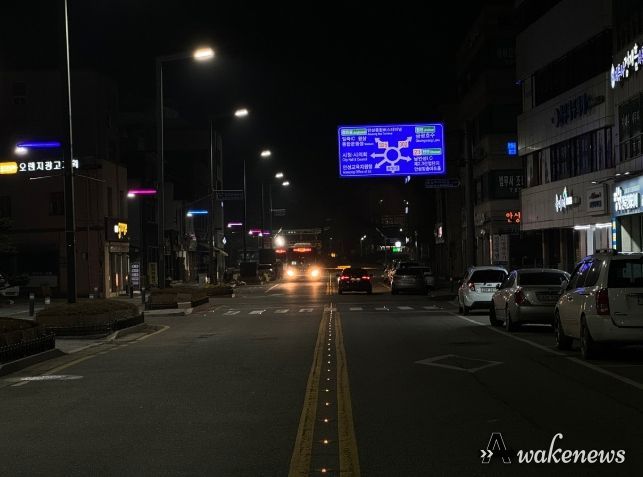 안성시 교통사고 예방을 위한 ‘하이브리드 도로표지병’ 설치