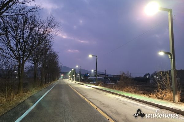 설성면 관내 금당리~장천리 시가지 도로환경개선 정비 완료