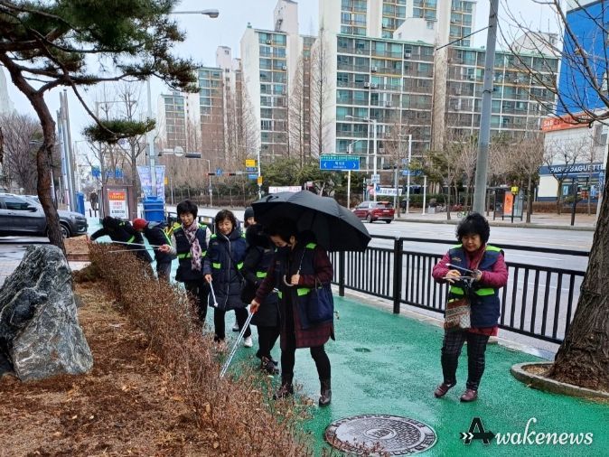 고양특례시 백석1동, 설맞이 마을 환경정화 활동