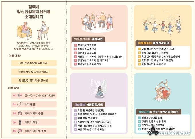 평택시 송탄보건소, 정신건강상담실 운영