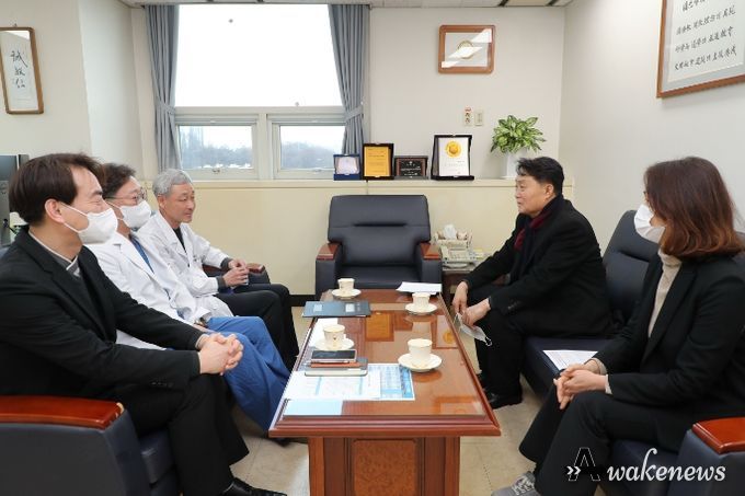 하은호 군포시장, 원광대 산본병원 방문 비상진료체계 확인