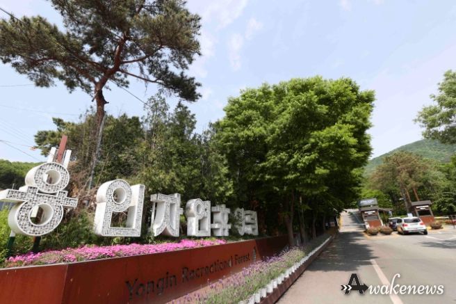 용인자연휴양림 입구 전경