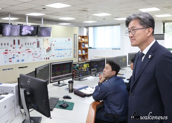 정순욱 광명부시장은 14일 오후 관내 친환경사업 관련 현장을 시찰했다. 사진은 자원회수시설.