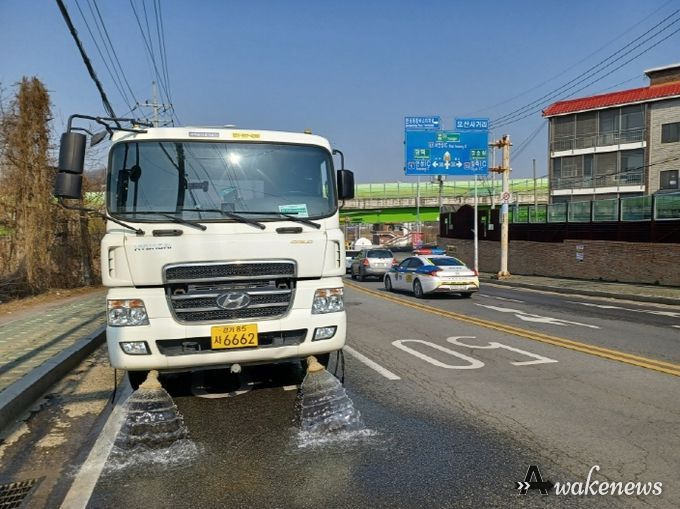 도로청소차 집중 운행