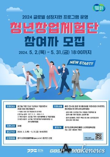 ‘청년창업체험단’ 참여자 모집 포스터