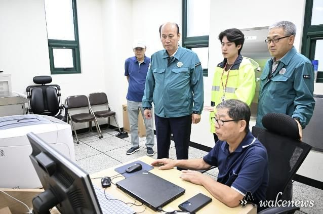 박형덕 시장, 폭우에 대응하기 위해 새벽까지 수해 위험지역 현장점검