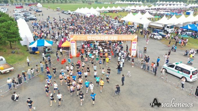 오는 9월 28일 안산 대부바다향기테마파크서 마라톤 레이스 펼쳐진다(지난해 대회)