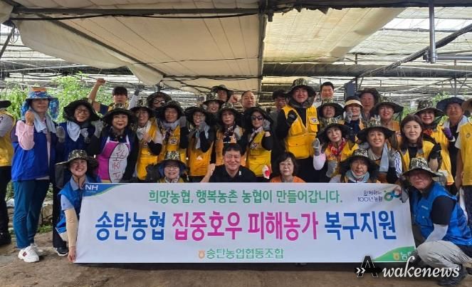 평택시자원봉사단체, 토마토 하우스 농가 수해복구 봉사활동 전개
