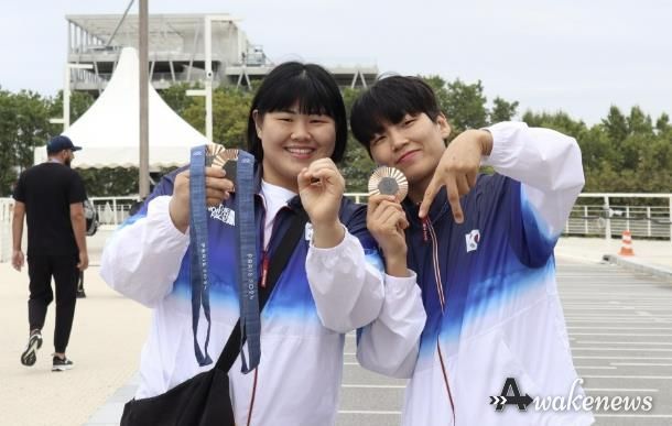 안산시청 소속 김하윤·윤현지, 파리올림픽 유도 종목서 동메달 쾌거