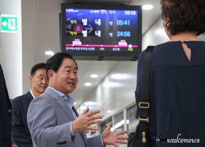 주광덕 남양주시장, 별내선 개통 후 첫 현장점검 실시