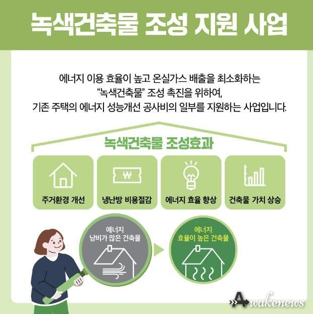 녹색건축물 조성 지원사업 안내문