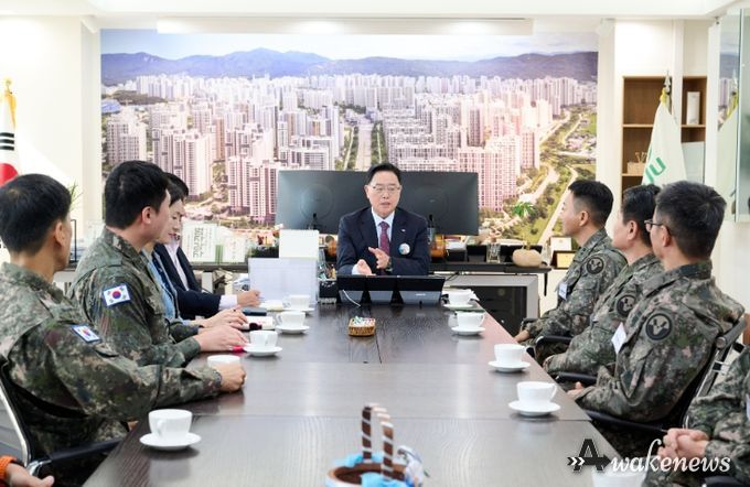 강수현 양주시장, ‘예비군 지휘관 간담회’ 참석ⵈ 관계자 격려