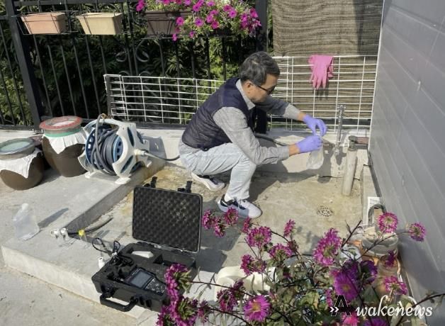 먹는 물 수질 검사 시료 채수 현장