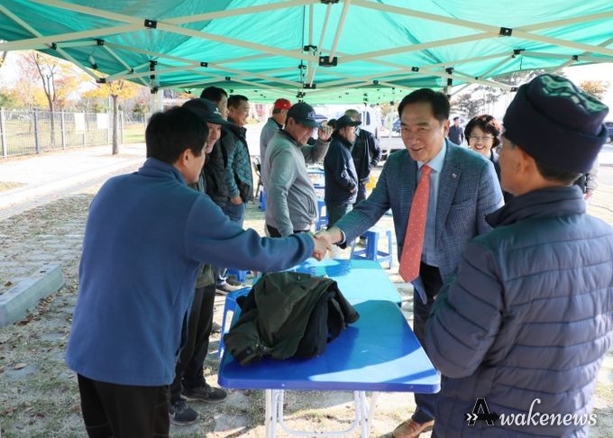 정장선 평택시장, 공공비축미 매입 현장 찾아