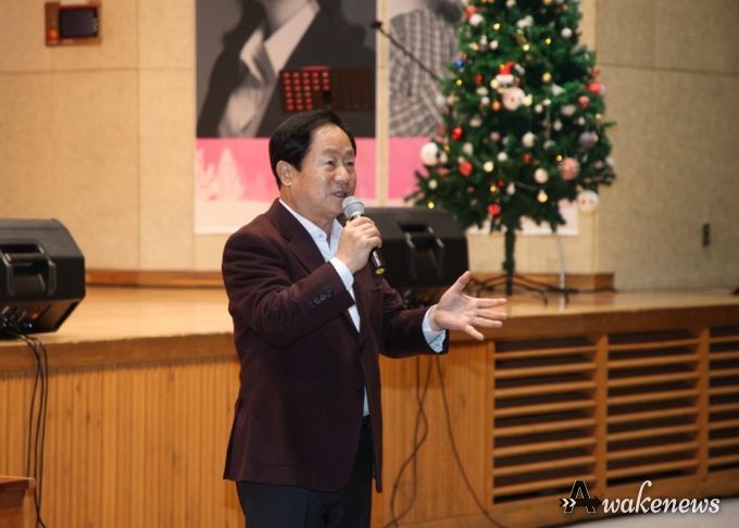 축사하는 주광덕 시장