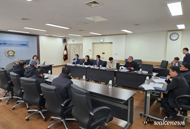 일산동구 녹지대 관리 용역원 대표단과 진행된 간담회