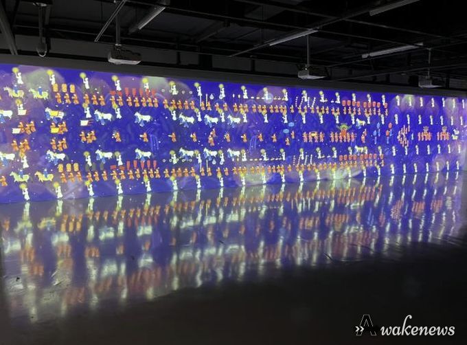 조선 제8대 왕 예종의 장례 행렬을 미디어아트로 복원한 ‘서오릉, 왕의 길’