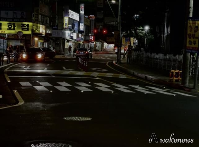 구리시 인창동, 아름마을 횡단보도 8개소에 발광 다이오드(LED) 바닥조명 설치 완료